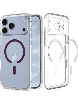 Spigen Ultra Hybrid MagSafe Θήκη iPhone 17 Pro Max / 18 Pro Max Clear/Burgundy (ACS12331)