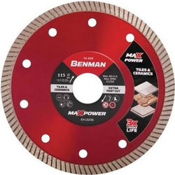 Διαμαντόδισκος Turbo MAX POWER 115mm BENMAN 74494