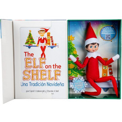 Spanish The Elf on the Shelf Storybook + Articulated Girl Elf set
