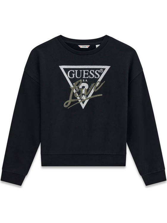 Guess J6BQ20 Παιδικό Φούτερ Μαύρο J6BQ20K8007-JBLK