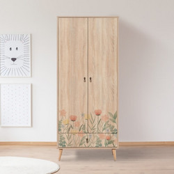Wardrobe City Gardrop Tulip Multicolor Melamine Coated Particle Board 80x45x190 cm