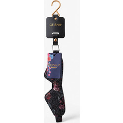 Geisha Floral Jacquard Blindfold - Black