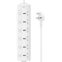 XO WL18 (UK) Πολύπριζο 6AC με Ανεξάρτητο Διακόπτη