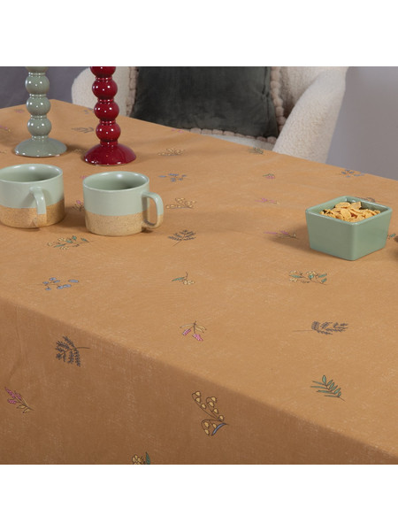 Τραπεζομάντηλο Αλέκιαστο 140x140 Nef-Nef Homeware Elaris Mustard