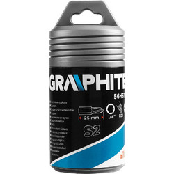 GRAPHITE 56H624 - Μύτες S2 σετ 100τεμ PZ2x25mm