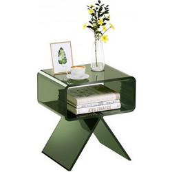 VEVOR Acrylic Nightstand Side Table Console Table / Transparent