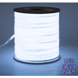 GLOBOSTAR(R) NEOTUBE 70590 Ταινία Neon Flex LED 12W/m 1080lm/m 360 DC 220-240V Αδιάβροχο IP65 120 x SMD2835 Chip/m Ψυχρό Λευκό 6000K Dimmable - Sanan SMD Chip - Μ100 x Π1.3 x Υ1.3cm
