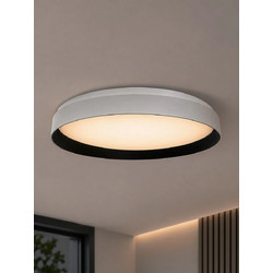 kelvo(R) VOLA KLV-101-0590-V2 Φωτιστικό Οροφής LED 24W 2400lm 120 AC 220-240V IP20 Ρυθμιζόμενο Λευκό CCT με Διακόπτη στο Driver 2700K/4500K/6000K Triac Dimmable - Lumileds SMD Chip & ENEC/TUV Driver -