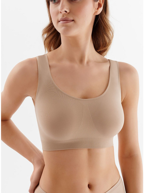Gabriella Γυναικείο Μπουστάκι Seamless Top Tank - Natural