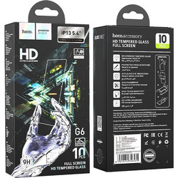 Hoco G6 2.5D HD Instant Full Screen High-Definition Tempered Glass 10-pack (iPhone 13 Mini)