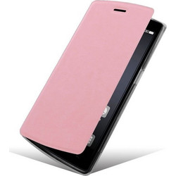 Δερμάτινη Stand/Θήκη για Alcatel One Touch Idol X Plus 6043D Ρόζ (OEM)