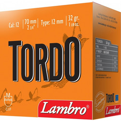 Lambro Tordo Φυσίγγια Συγκέντρωσης 12Cal 70mm 32gr 25τμχ