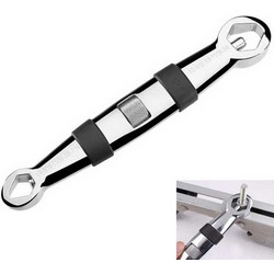 Jtron 23 in 1 Multifunctional Adjustable Wrench 7-19mm Silver (OEM) (BULK)