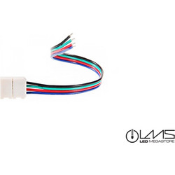 Μονός Connector για Ταινία LED 7.2 & 14.4 Watt RGB 12 Volt 15cm Μήκος