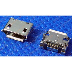 Micro usb 5 Pin B SMT plug jack socket connector 2 Dip Foot Τύπος Q (OEM)