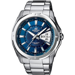 Casio Edifice Ανδρικό Ρολόι με Ασημί Μεταλλικό Μπρασελέ EF-129D-2AVEF