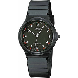 Casio Ανδρικό Ρολόι με Μαύρο Καουτσούκ Λουράκι MQ-24-1BL