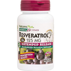 Nature's Plus Resveratrol 125mg 60 Ταμπλέτες