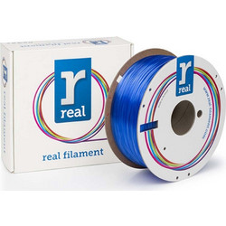 Real Filament PETG 1.75mm Translucent Blue 1kg