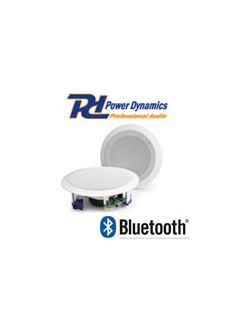 Power Dynamics CSBT65 Αυτοενισχυόμενα Ηχεία Οροφής 20W Αδιάβροχα με Bluetooth Λευκά (Ζεύγος)