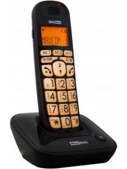 Maxcom MC6800 Ασύρματο Τηλέφωνο με Ανοιχτή Ακρόαση για Ηλικιωμένους Μαύρο