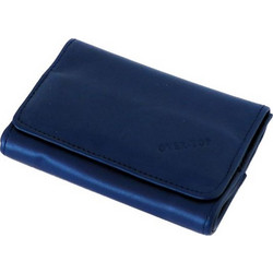 Καπνοθήκη από γνήσιο δέρμα Over Top 10025 Z ELECTRIC BLUE (μικρή με διπλό άνοιγμα) δερμάτινη