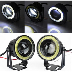 Ισχυρά COB LED φανάρια ομίχλης δαχτυλίδι Angel Eye 64mm M609