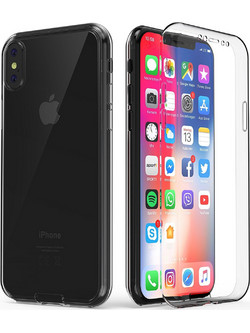 Apple iPhone X - Full Body Θήκη Front Back 3600 Σιλικόνης Tpu Διάφανο (oem)