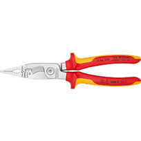 Knipex 13 86 200 1000V VDE Πολυεργαλείο Ηλεκτρολογικών Εγκαταστάσεων Χωρίς Ελατήριο