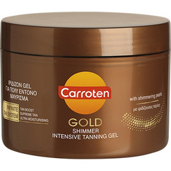 Carroten Gold Shimmer Intensive Tanning Αδιάβροχο Gel Μαυρίσματος Σώματος 150ml