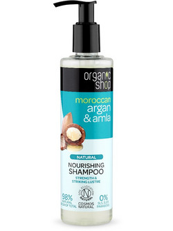 Natura Siberica Organic Shop Moroccan Argan & Amla Φυτικό Σαμπουάν για Επανόρθωση για Ταλαιπωρημένα Μαλλιά 280ml