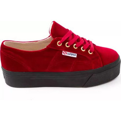 Superga Γυναικεία Sneakers Flatforms Κόκκινα S0080Y0-A77