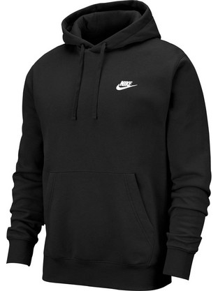 Nike Sportswear Club Ανδρικό Αθλητικό Φούτερ με Κουκούλα Μαύρο BV2654-010