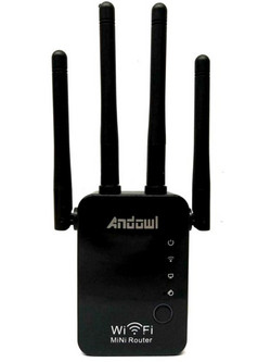 Andowl Q-A45 Wi-Fi Extender Single Band (2.4GHz) 100Mbps