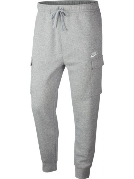 Nike Sportswear Club Ανδρικό Παντελόνι Φόρμας Fleece με Λάστιχο Γκρι CD3129-063