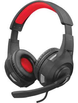 Trust GXT 307 Ravu Gaming Headset Over Ear Black Red