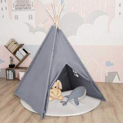 vidaXL Σκηνή Teepee Peach Skin Grey 80272