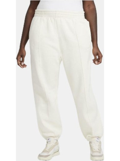 Nike Sportswear Trend (Plus size) Γυναικείο Παντελόνι Φόρμας Fleece με Λάστιχο Λευκό DH1045-113
