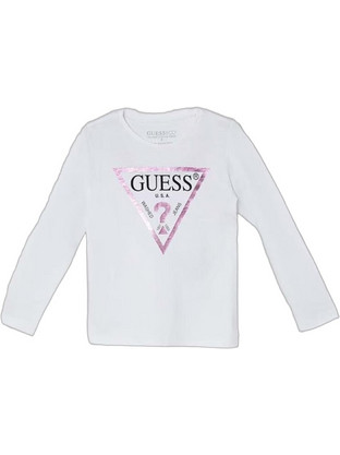 Guess Παιδικό T-Shirt Μακρυμάνικο Λευκό K84I18K8HM0-G011
