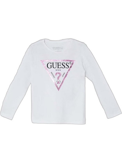 Guess Παιδικό T-Shirt Μακρυμάνικο Λευκό K84I18K8HM0-G011