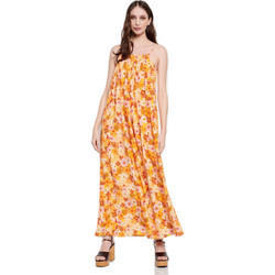 Funky Buddha Midi Καλοκαιρινό Καθημερινό Φόρεμα Floral Πολύχρωμο FBL007-116-13