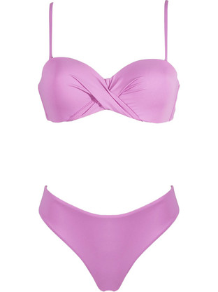 Gsecret Bikini Set με Ενίσχυση Ψηλόμεσο Ροζ L2323-23149