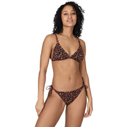 Brunotti Bikini Set Τριγωνάκι Floral Μαύρο Κόκκινο 2312320293-2556