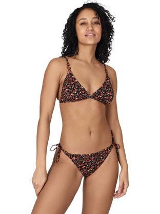 Brunotti Bikini Set Τριγωνάκι Floral Μαύρο Κόκκινο 2312320293-2556