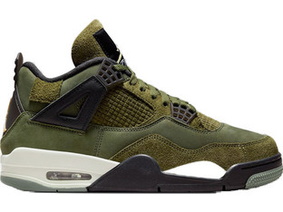Jordan Air 4 Craft Ανδρικά Αθλητικά Παπούτσια για Μπάσκετ Χακί FB9927-200