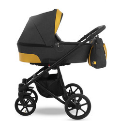 Camarelo Olio Καρότσι Μωρού 2 σε 1 Black Yellow