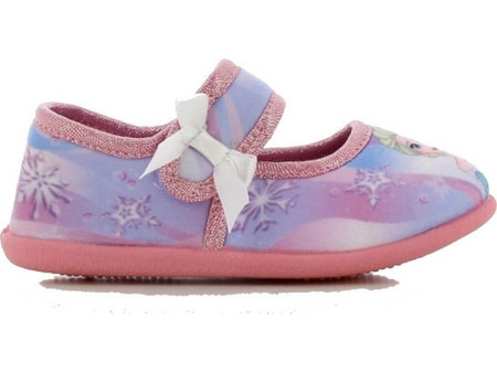 Disney Frozen Παιδικές Μπαλαρίνες Πάνινες με Σκρατς Ροζ FZ012973