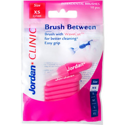 Jordan Brush Between Σετ Μεσοδόντια Βουρτσάκια 0.4mm Ροζ 10τμχ