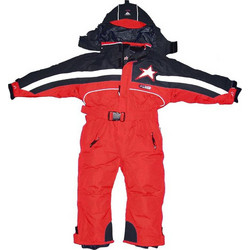 American Project 01020-RED Παιδική Ολόσωμη Φόρμα για Ski & Snowboard