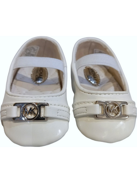 Michael Kors Βρεφικές Μπαλαρίνες Αγκαλιάς Λευκές MK101027L